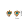 Jewelry Accessories Stainless Steel Heart And Five Pointed Star Pendant Earrings Necklace Bracelet With Electroplating
