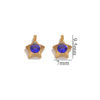 Jewelry Accessories Stainless Steel Heart And Five Pointed Star Pendant Earrings Necklace Bracelet With Electroplating