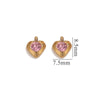 Jewelry Accessories Stainless Steel Heart And Five Pointed Star Pendant Earrings Necklace Bracelet With Electroplating