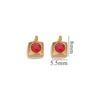 Jewelry Accessories Stainless Steel Heart And Five Pointed Star Pendant Earrings Necklace Bracelet With Electroplating