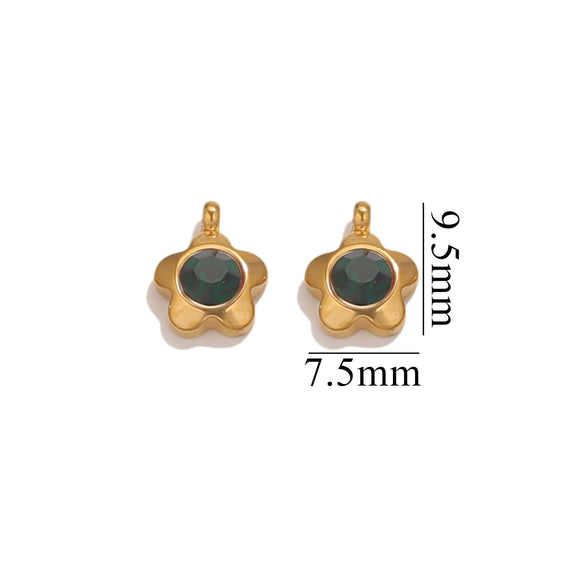 Jewelry Accessories Stainless Steel Heart And Five Pointed Star Pendant Earrings Necklace Bracelet With Electroplating