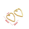 Jewelry Accessories Stainless Steel Heart Geometric Hollow Pendant Electroplated