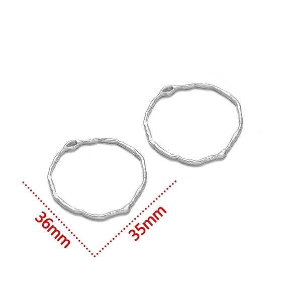 Jewelry Accessories Stainless Steel Heart Geometric Hollow Pendant Electroplated