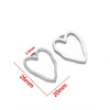 Jewelry Accessories Stainless Steel Heart Geometric Hollow Pendant Electroplated