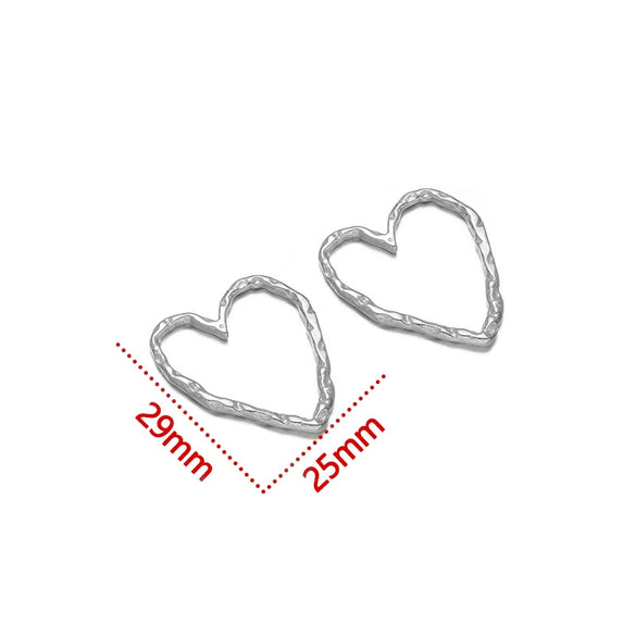 Jewelry Accessories Stainless Steel Heart Geometric Hollow Pendant Electroplated