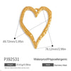 Jewelry Accessories Stainless Steel Heart Pendant Handmade Electroplated Bracelet Necklace