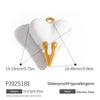 Jewelry Accessories Stainless Steel Heart Pendant Handmade Electroplated Bracelet Necklace