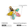 Jewelry Accessories Stainless Steel Heart Pendant Handmade Electroplated Bracelet Necklace