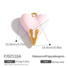 Jewelry Accessories Stainless Steel Heart Pendant Handmade Electroplated Bracelet Necklace