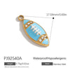 Jewelry Accessories Stainless Steel Heart Pendant Handmade Electroplated Bracelet Necklace