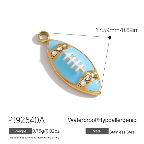 Jewelry Accessories Stainless Steel Heart Pendant Handmade Electroplated Bracelet Necklace