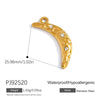 Jewelry Accessories Stainless Steel Heart Pendant Handmade Electroplated Bracelet Necklace