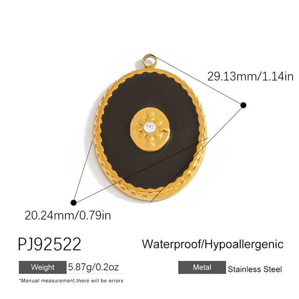 Jewelry Accessories Stainless Steel Heart Pendant Handmade Electroplated Bracelet Necklace