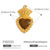 Jewelry Accessories Stainless Steel Heart Pendant Handmade Electroplated Bracelet Necklace