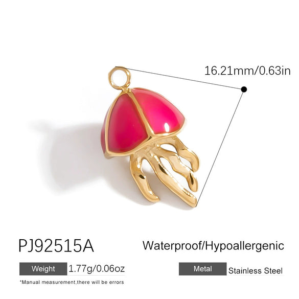 Jewelry Accessories Stainless Steel Heart Pendant Handmade Electroplated Bracelet Necklace