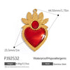 Jewelry Accessories Stainless Steel Heart Pendant Handmade Electroplated Bracelet Necklace