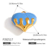 Jewelry Accessories Stainless Steel Heart Pendant Handmade Electroplated Bracelet Necklace