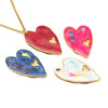 Jewelry Accessories Stainless Steel Heart Shape Dripping Oil Pendant For Bracelet Necklace Clothing