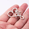 Jewelry Accessories Stainless Steel Heart Shaped Faith English Word Necklace Pendant With Electroplating