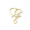 Jewelry Accessories Stainless Steel Heart Shaped Faith English Word Necklace Pendant With Electroplating
