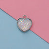 Jewelry Accessories Stainless Steel Heart Shaped Starry Pendant Electroplating