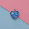 Jewelry Accessories Stainless Steel Heart Shaped Starry Pendant Electroplating
