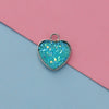 Jewelry Accessories Stainless Steel Heart Shaped Starry Pendant Electroplating