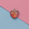 Jewelry Accessories Stainless Steel Heart Shaped Starry Pendant Electroplating