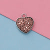 Jewelry Accessories Stainless Steel Heart Shaped Starry Pendant Electroplating