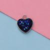 Jewelry Accessories Stainless Steel Heart Shaped Starry Pendant Electroplating