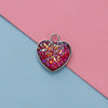 Jewelry Accessories Stainless Steel Heart Shaped Starry Pendant Electroplating