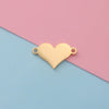 Jewelry Accessories Stainless Steel Heartshaped Love Pattern Laser Electroplated Pendant