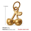 Jewelry Accessories 316L Stainless Steel Heartshaped Pendant Electroplated