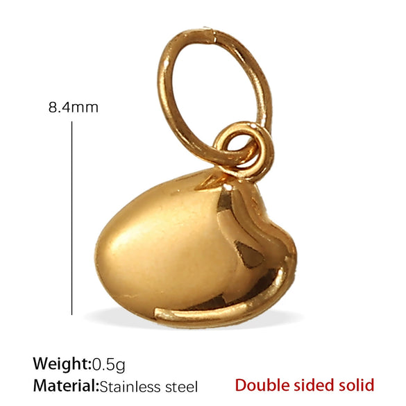 Jewelry Accessories 316L Stainless Steel Heartshaped Pendant Electroplated