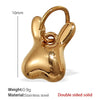 Jewelry Accessories 316L Stainless Steel Heartshaped Pendant Electroplated
