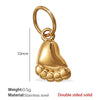 Jewelry Accessories 316L Stainless Steel Heartshaped Pendant Electroplated