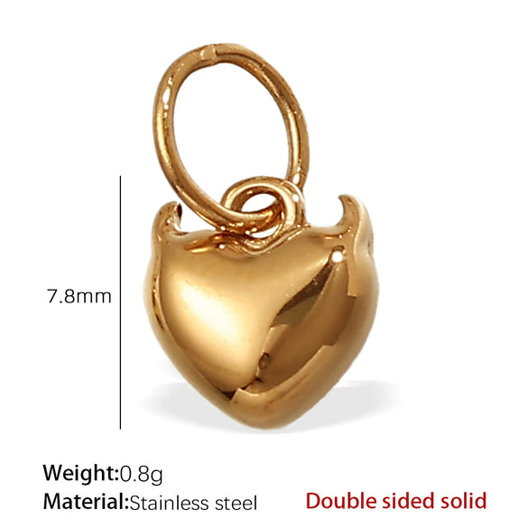 Jewelry Accessories 316L Stainless Steel Heartshaped Pendant Electroplated