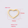 Jewelry Accessories Stainless Steel Hollow Heart Pendant And Ring With Smooth Pattern And Fine Polishing