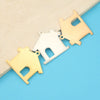 Jewelry Accessories Stainless Steel Hollow House Pendant Fine Polishing