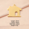Jewelry Accessories Stainless Steel Hollow House Pendant Fine Polishing