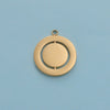 Jewelry Accessories Stainless Steel Hollow Rotatable Square Round Heartshaped Electroplated Pendant