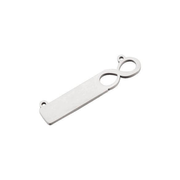 Jewelry Accessories Stainless Steel Infinite Laser Pendant Electroplated