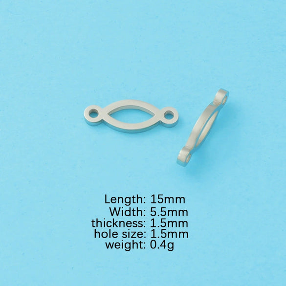Jewelry Accessories Stainless Steel Infinity Pendant Double Hanging 8Word Connector Fine Polishing
