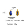 Jewelry Accessories Stainless Steel Inlaid With Natural Stone Round Pendant Earrings Bracelet Necklace Handmade Electroplated