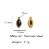 Jewelry Accessories Stainless Steel Inlaid With Natural Stone Round Pendant Earrings Bracelet Necklace Handmade Electroplated