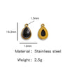 Jewelry Accessories Stainless Steel Inlaid With Natural Stone Round Pendant Earrings Bracelet Necklace Handmade Electroplated
