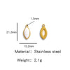 Jewelry Accessories Stainless Steel Inlaid With Natural Stone Round Pendant Earrings Bracelet Necklace Handmade Electroplated