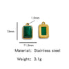 Jewelry Accessories Stainless Steel Inlaid With Natural Stone Round Pendant Earrings Bracelet Necklace Handmade Electroplated