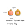 Jewelry Accessories Stainless Steel Inlaid With Natural Stone Round Pendant Earrings Bracelet Necklace Handmade Electroplated