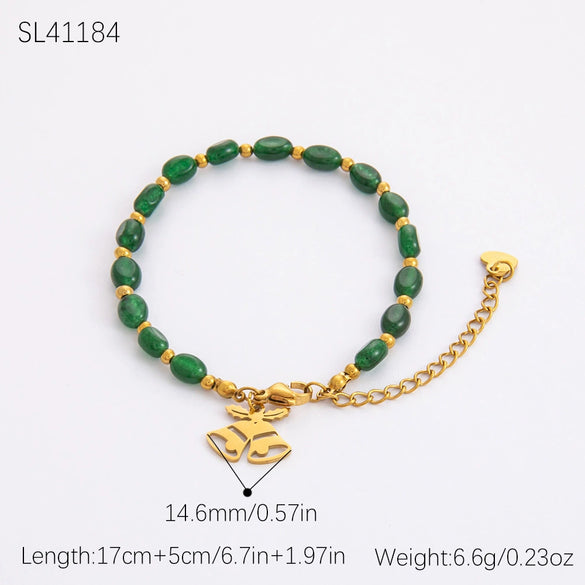 Jewelry Accessories Stainless Steel 18K Gold Plated Christmas Necklace Earrings Bracelet With Snowman Snowflake Pendant Electroplated